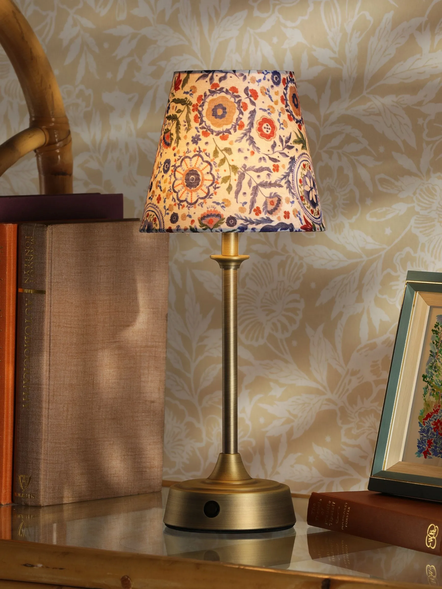 Apsley Blue Print Rechargable LED Lamp<Joules Hot