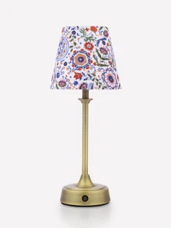 Apsley Blue Print Rechargable LED Lamp<Joules Hot