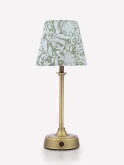 Apsley Green Print Rechargable LED Lamp<Joules Clearance