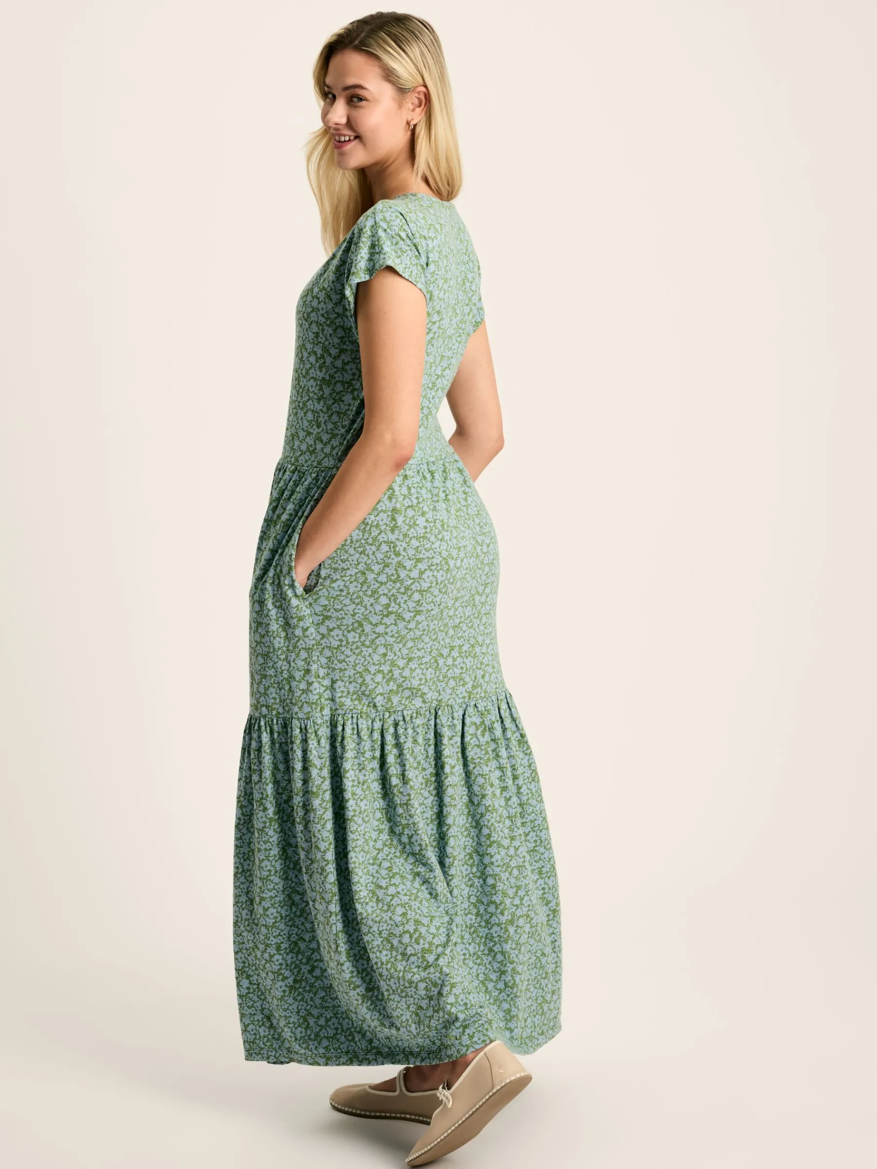 Ariana Jersey Tiered Dress<Joules Hot