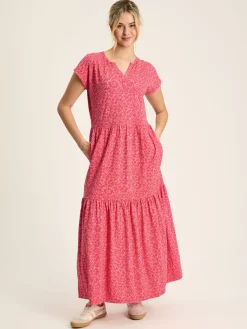 Ariana Jersey Tiered Dress<Joules Outlet