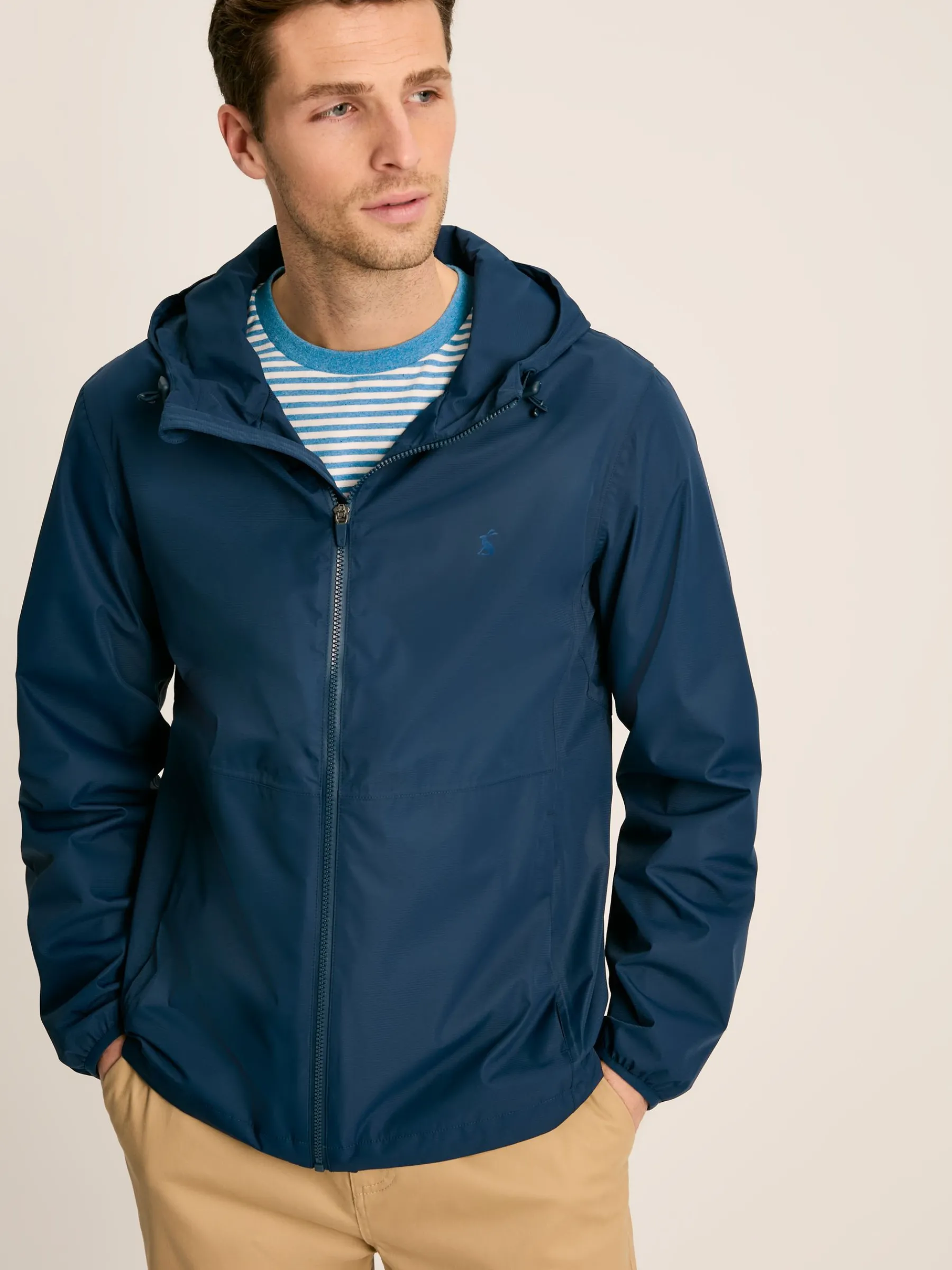 Arlow Navy Blue Lightweight Waterproof Coat<Joules New