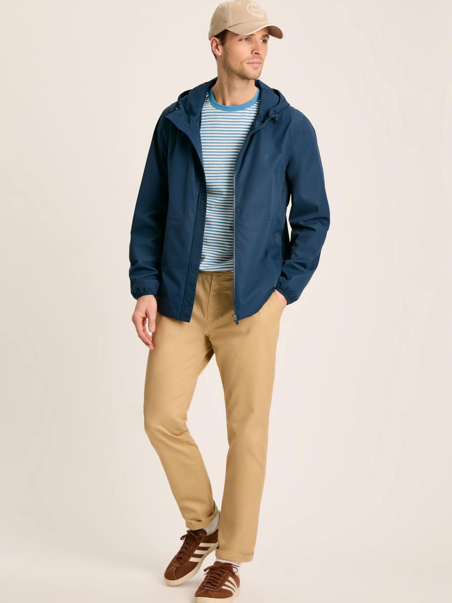 Arlow Navy Blue Lightweight Waterproof Coat<Joules New