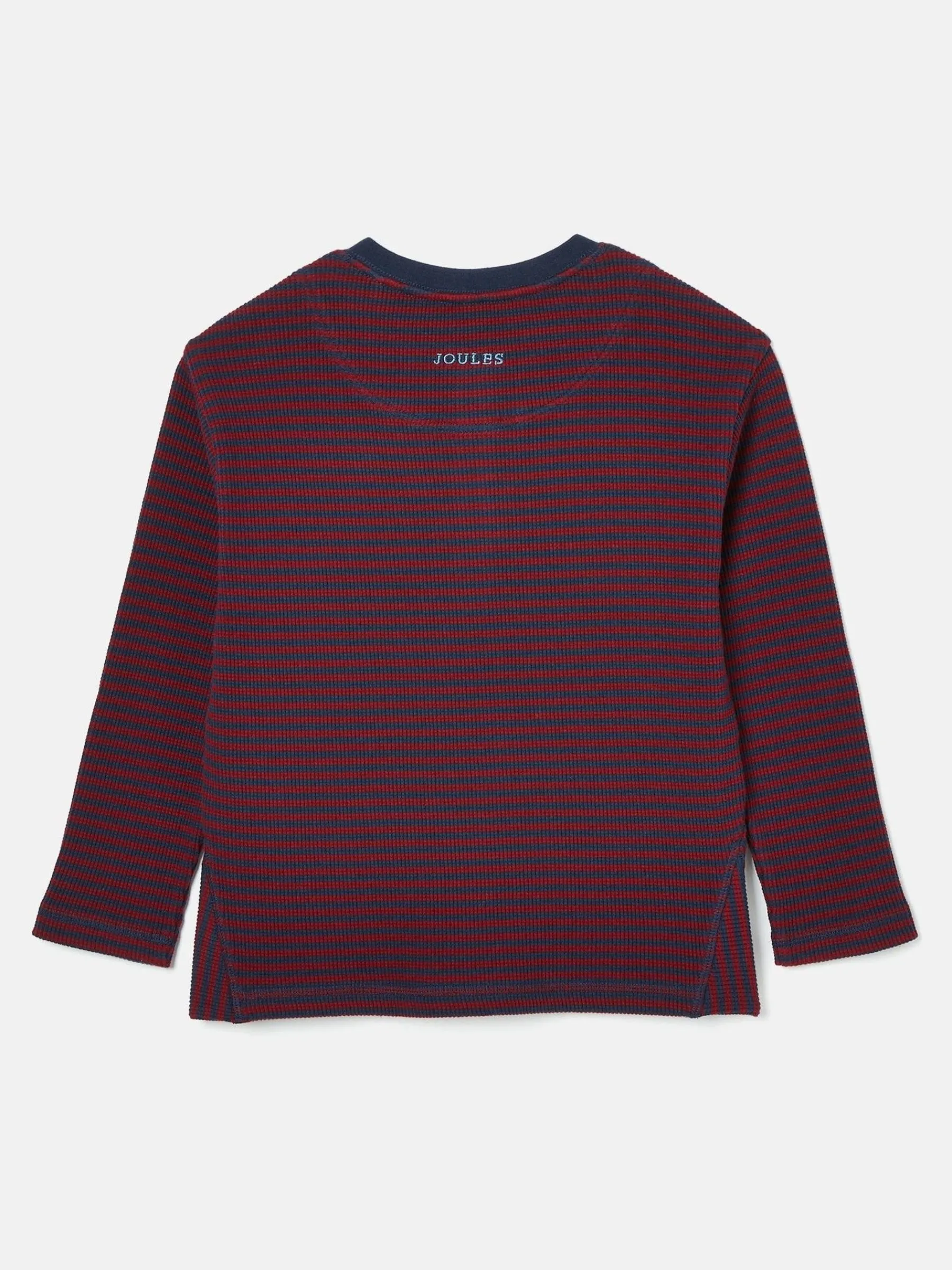 Arthur Berry Red & Navy Stripe Henley Top<Joules Clearance