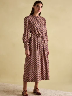 Aster Tie Waist Midi Dress<Joules Sale