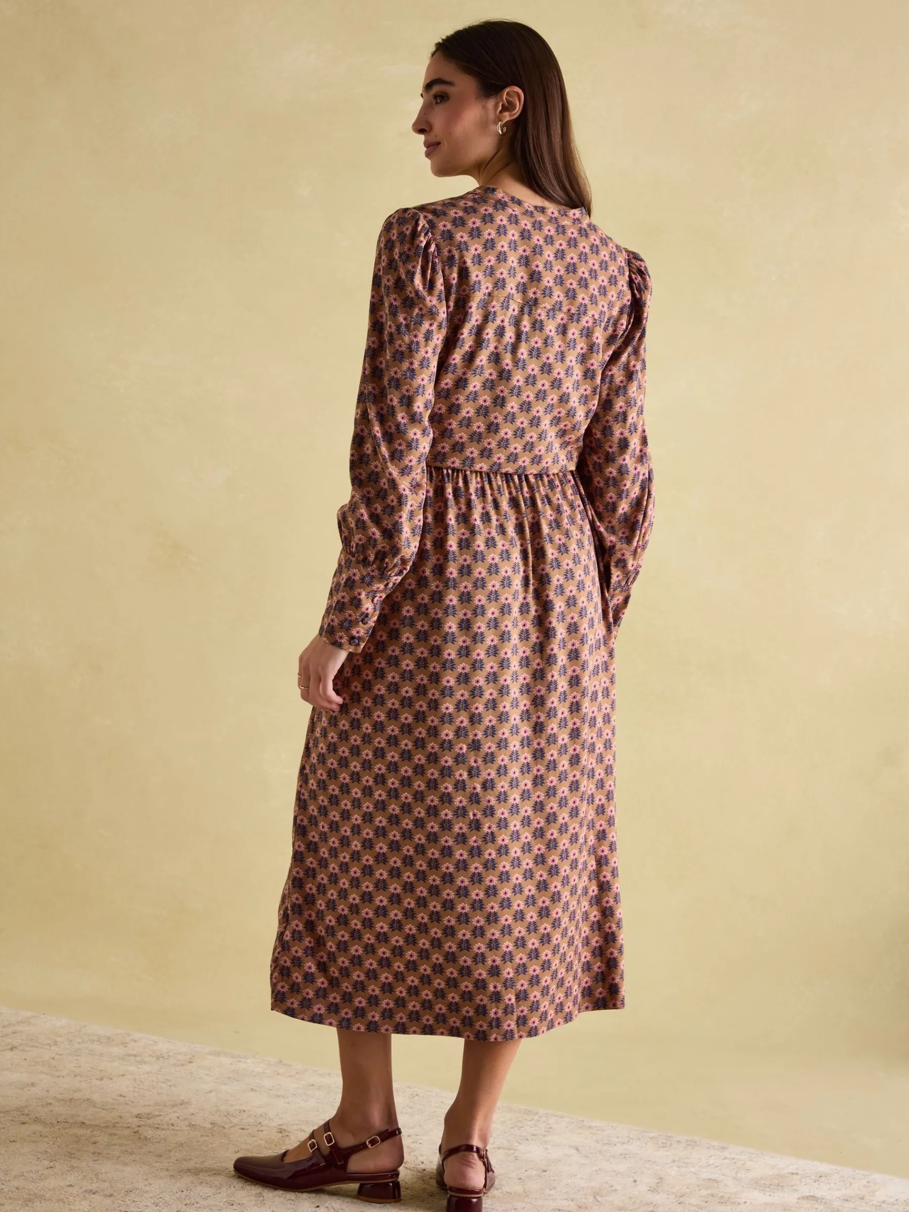 Aster Tie Waist Midi Dress<Joules Sale