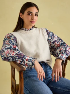 Auretta Frill Neck Blouse<Joules Sale