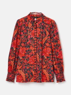 Auretta Frill Neck Blouse<Joules Clearance