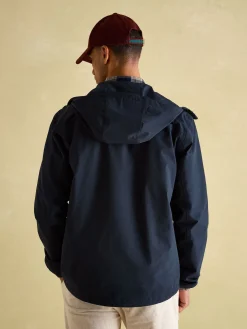 Ayston Navy Blue Lightweight Waterproof Coat<Joules