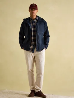 Ayston Navy Blue Lightweight Waterproof Coat<Joules
