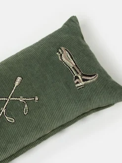 Back to the Country 100% Cotton Equestrian Corduroy Cushion<Joules Hot