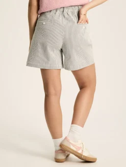 Belmont Navy & White Seersucker Striped Shorts<Joules