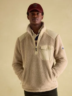 Billy Quarter Zip Borg Fleece Sweatshirt<Joules Online