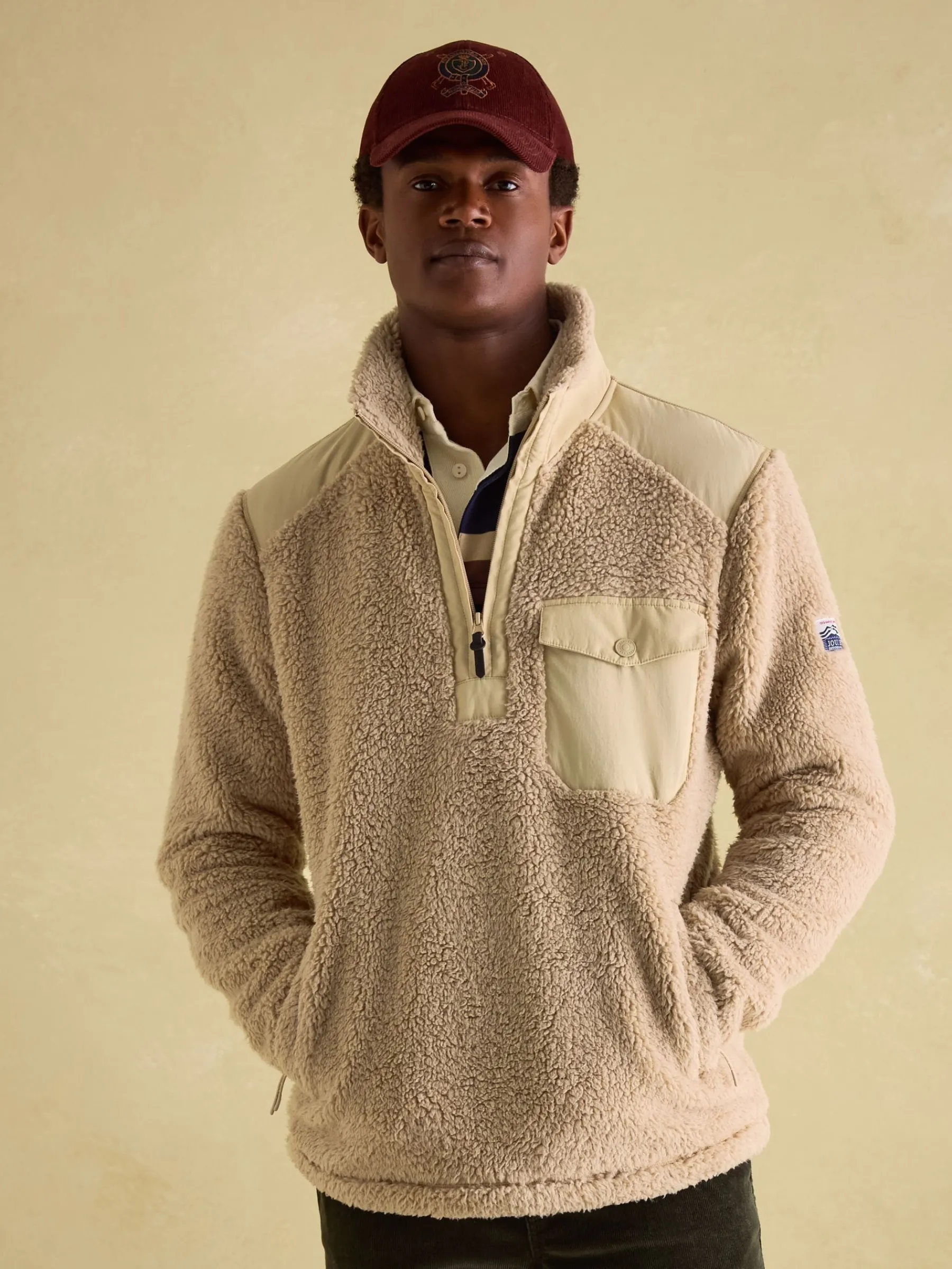 Billy Quarter Zip Borg Fleece Sweatshirt<Joules Online