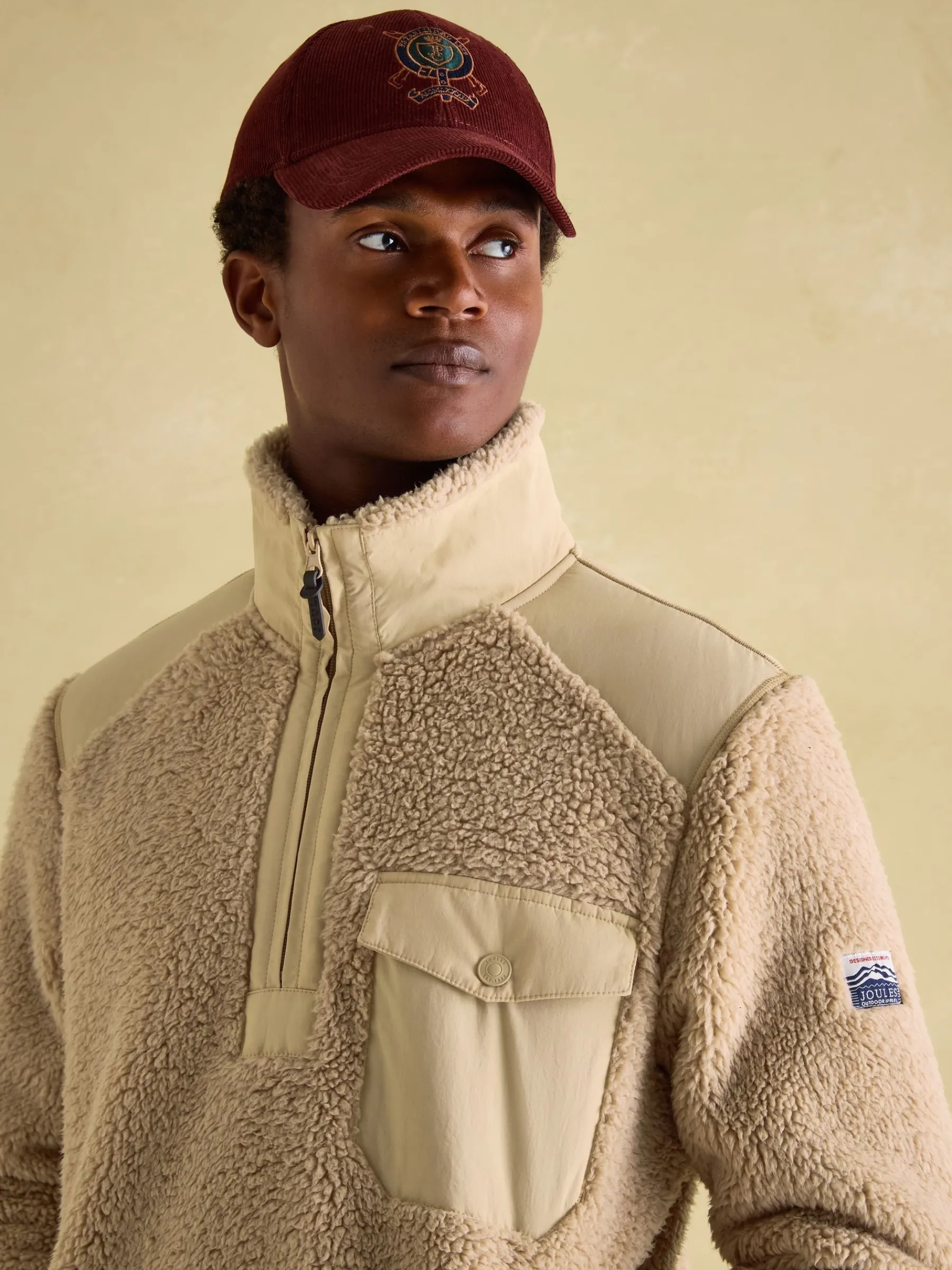 Billy Quarter Zip Borg Fleece Sweatshirt<Joules Online