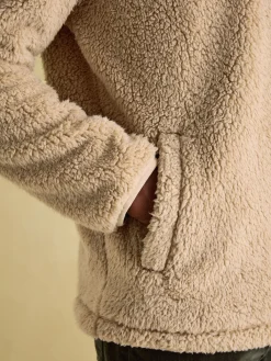 Billy Quarter Zip Borg Fleece Sweatshirt<Joules Online