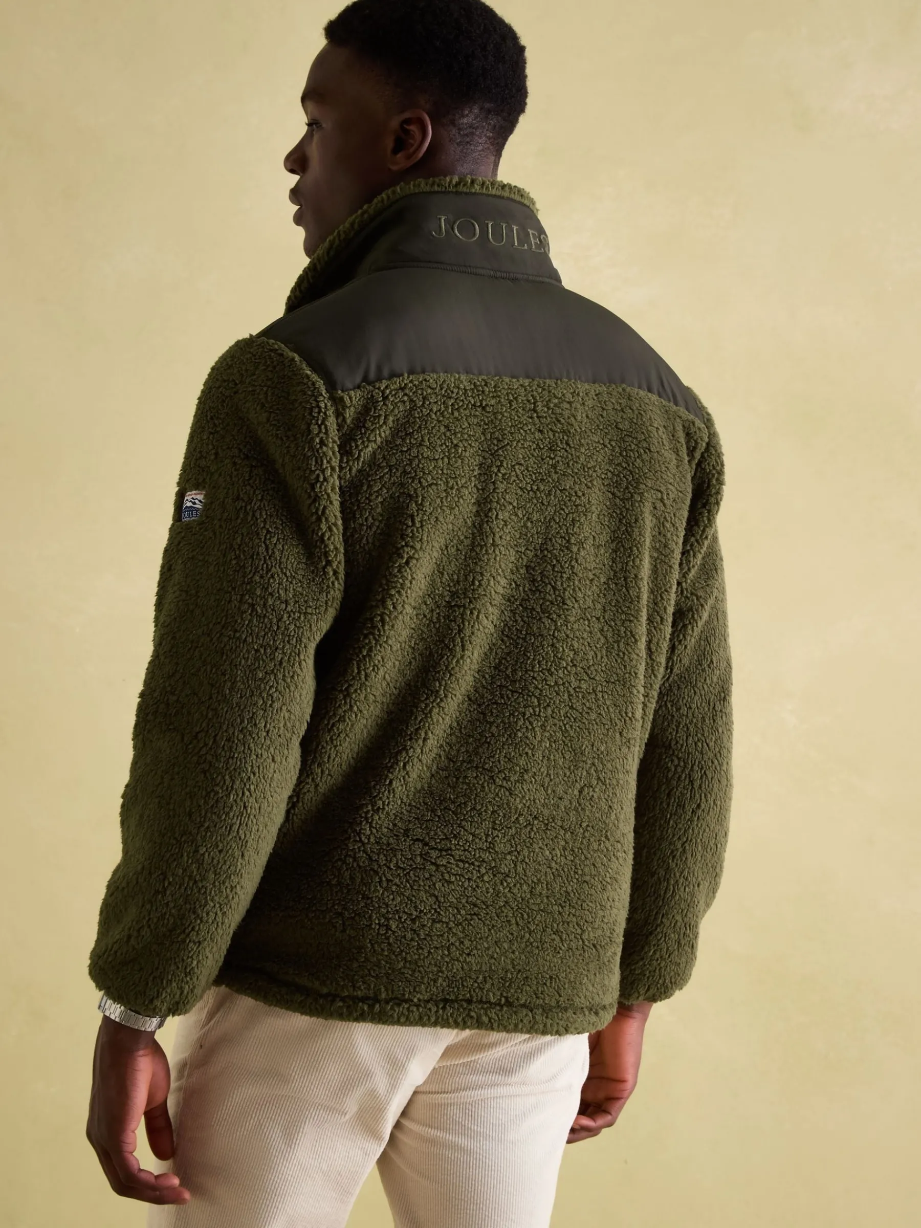 Billy Quarter Zip Borg Fleece Sweatshirt<Joules