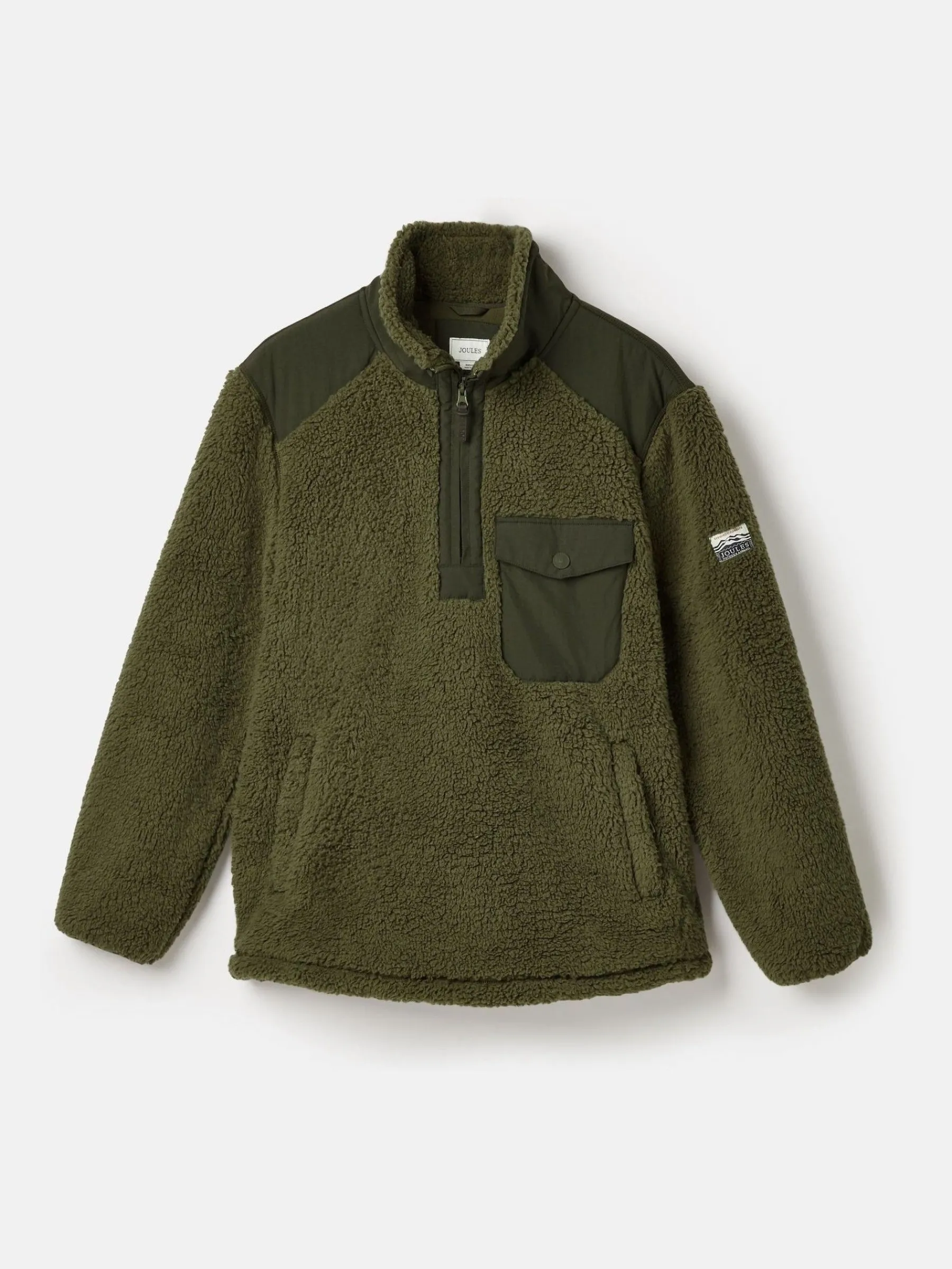 Billy Quarter Zip Borg Fleece Sweatshirt<Joules