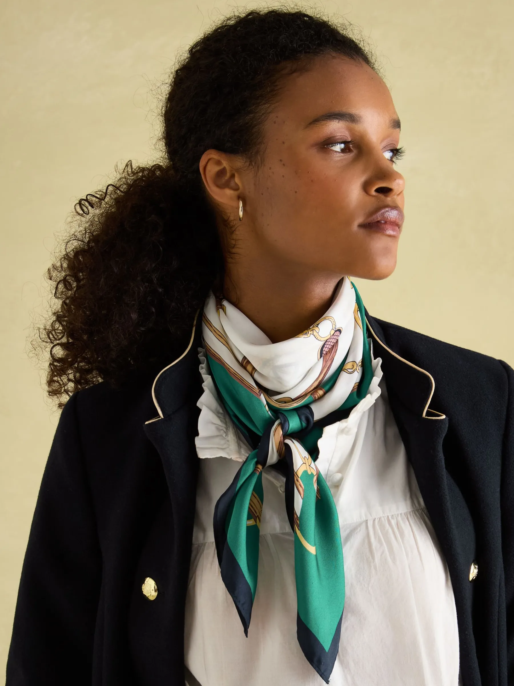 Bloomfield Silk Square Scarf<Joules Clearance