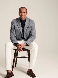 Check Slim Fit Suit Blazer<Joules Hot