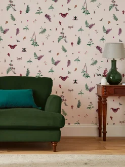 Blush Creme Midnight Beasts 10M Wallpaper<Joules