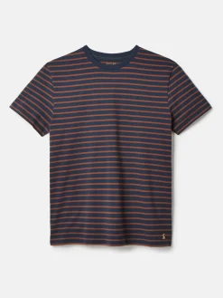 Boathouse Brown & Navy Jersey Crew Neck T-Shirt<Joules New