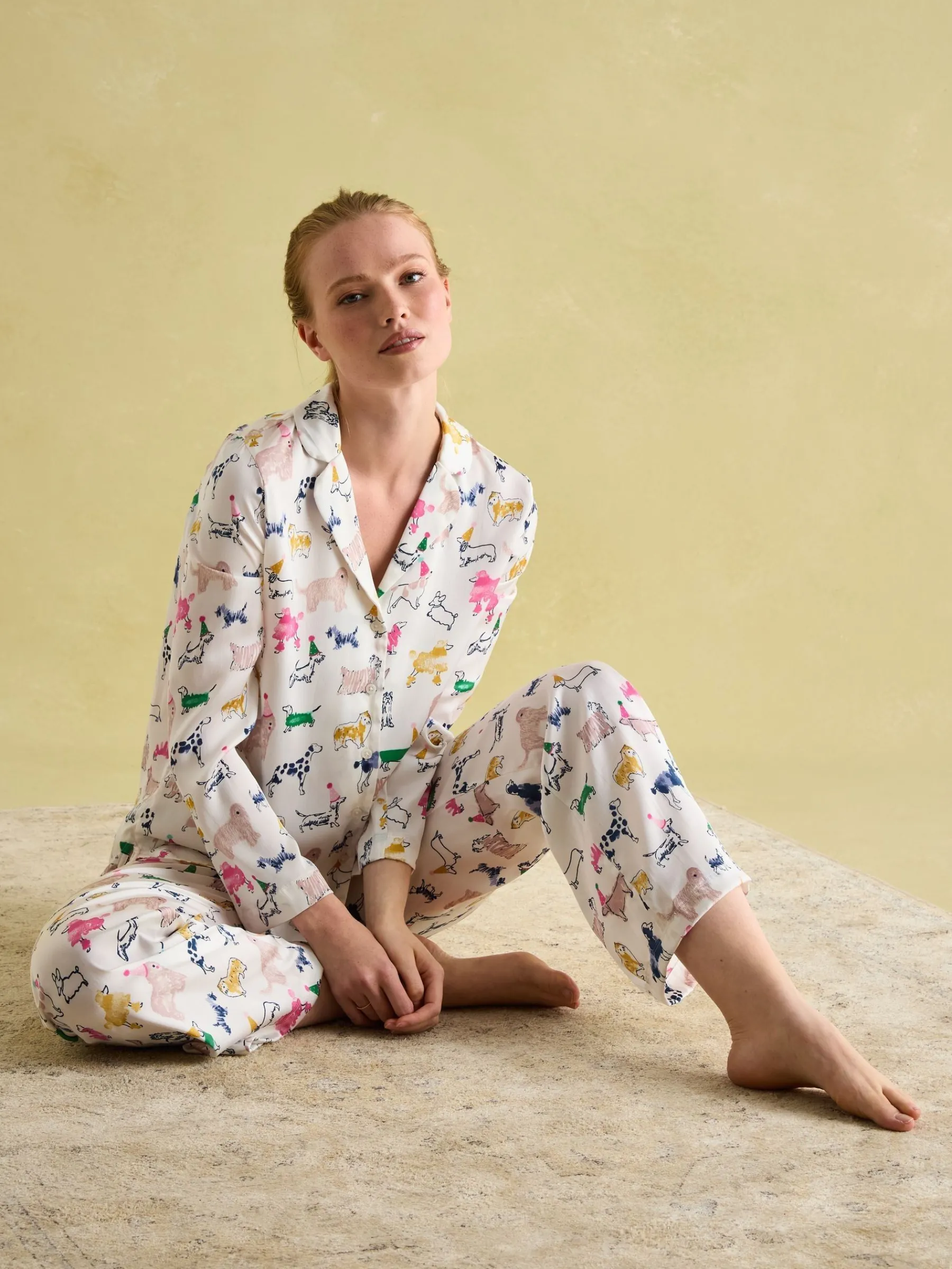 Bonnie Satin Pyjama Set<Joules Best