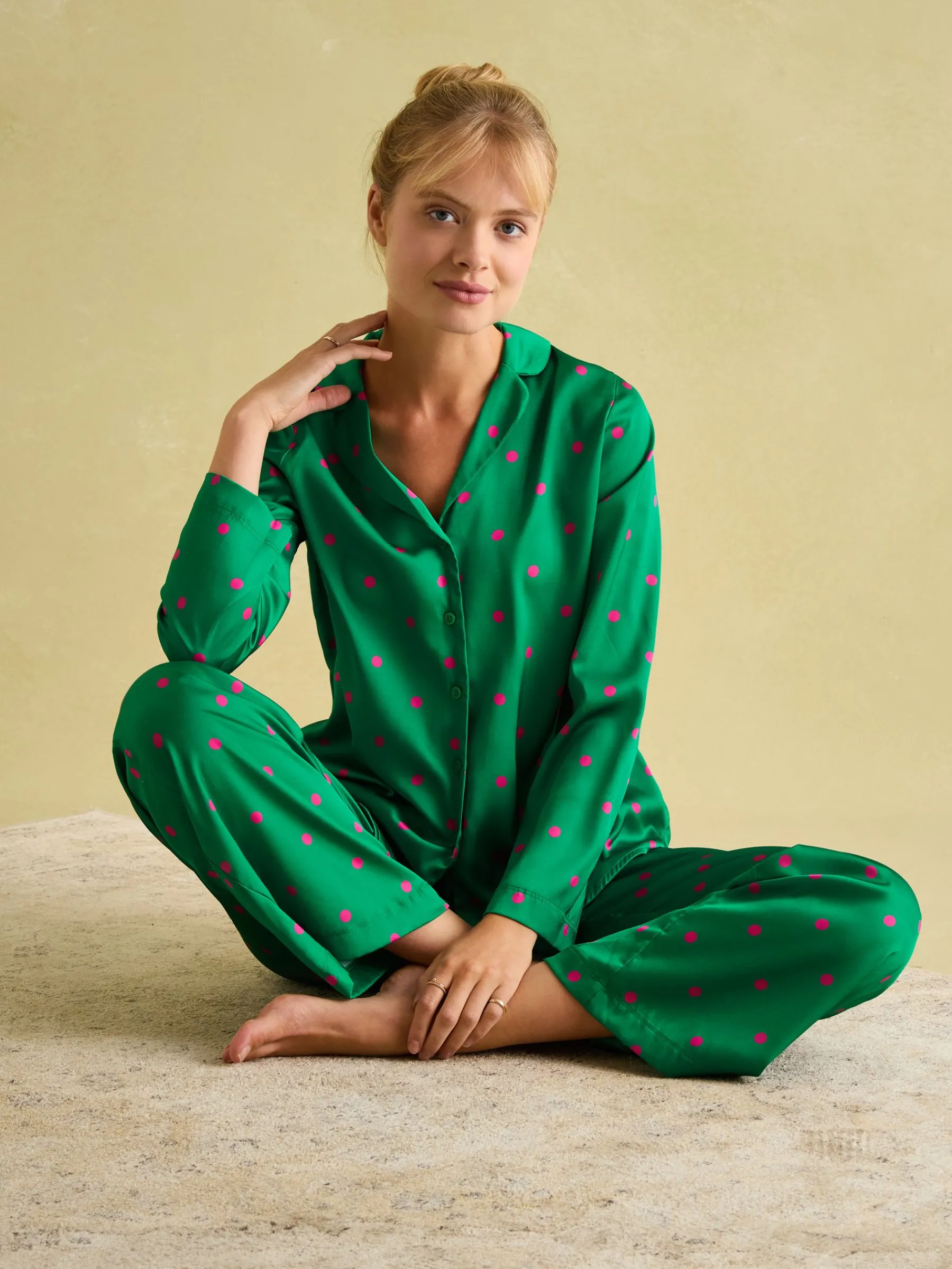 Bonnie Satin Pyjama Set<Joules Discount