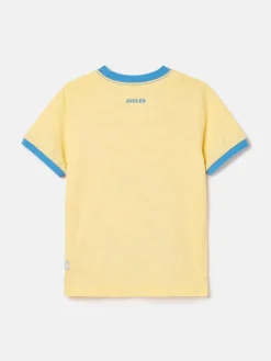 Boys' Archie Yellow Crocodile Artwork T-Shirt<Joules