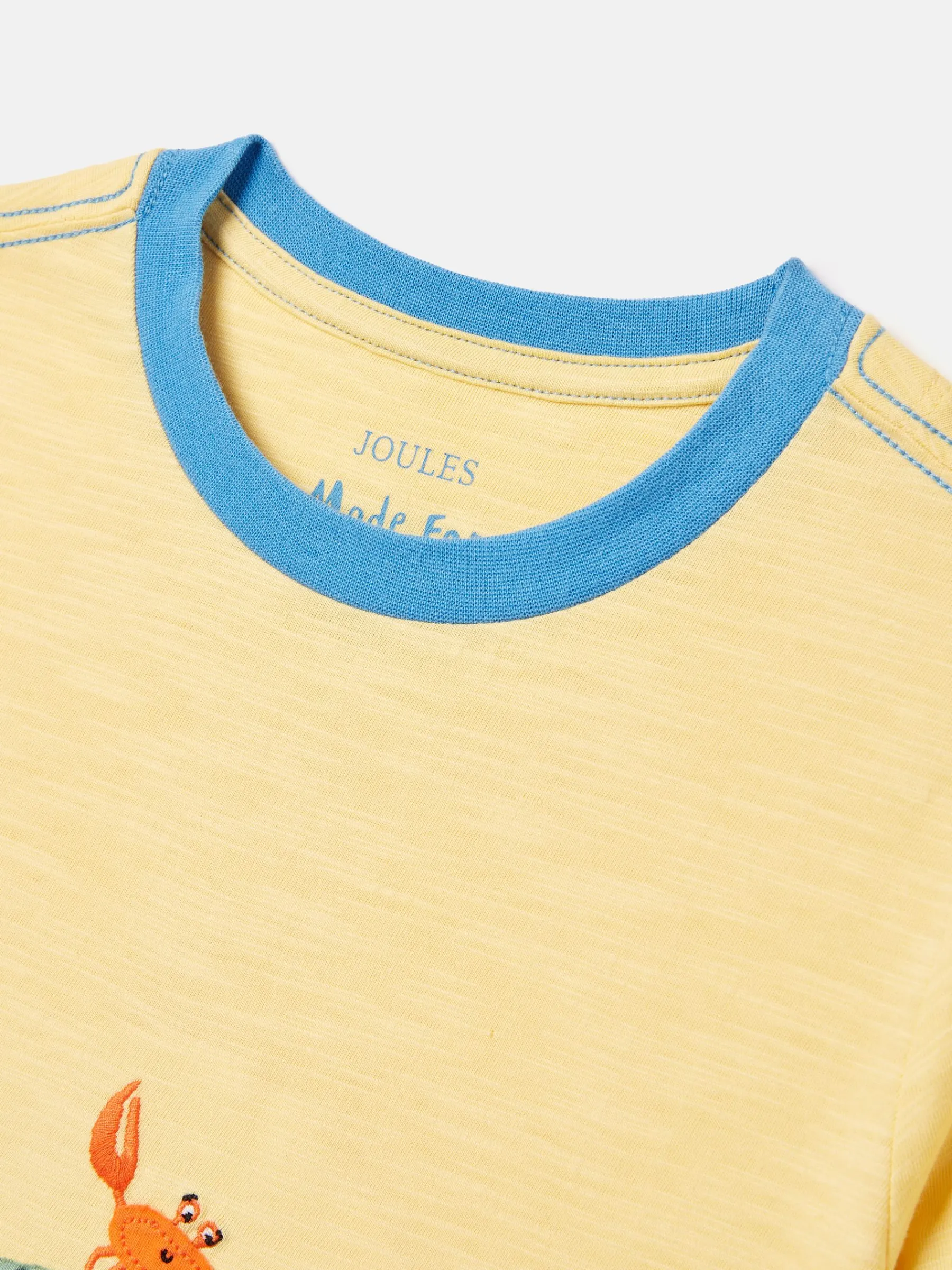 Boys' Archie Yellow Crocodile Artwork T-Shirt<Joules
