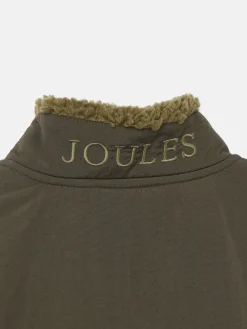 Boys' Billy Khaki Green Half Zip Borg Fleece<Joules Best