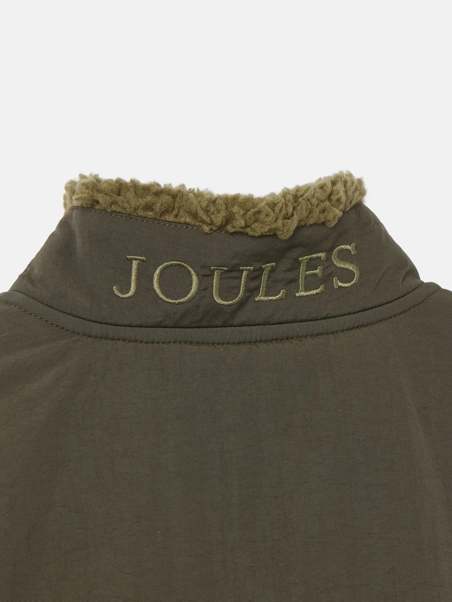 Boys' Billy Khaki Green Half Zip Borg Fleece<Joules Best