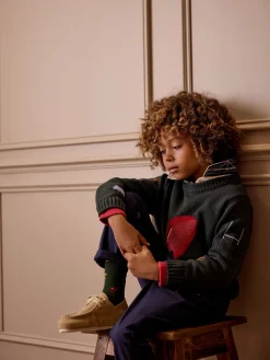 Boys' Burton Intarsia Knitted Jumper<Joules Sale