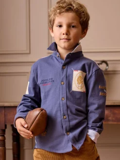 Boys' Emmett Embroidered and Embellished Shirt<Joules Clearance