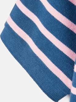 Boys' Filbert Striped Pique Cotton Polo Shirt<Joules