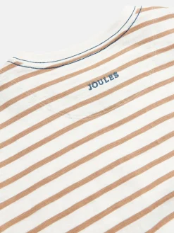 Boys' Jack Cream & Natural Stripe Artwork Top<Joules Clearance