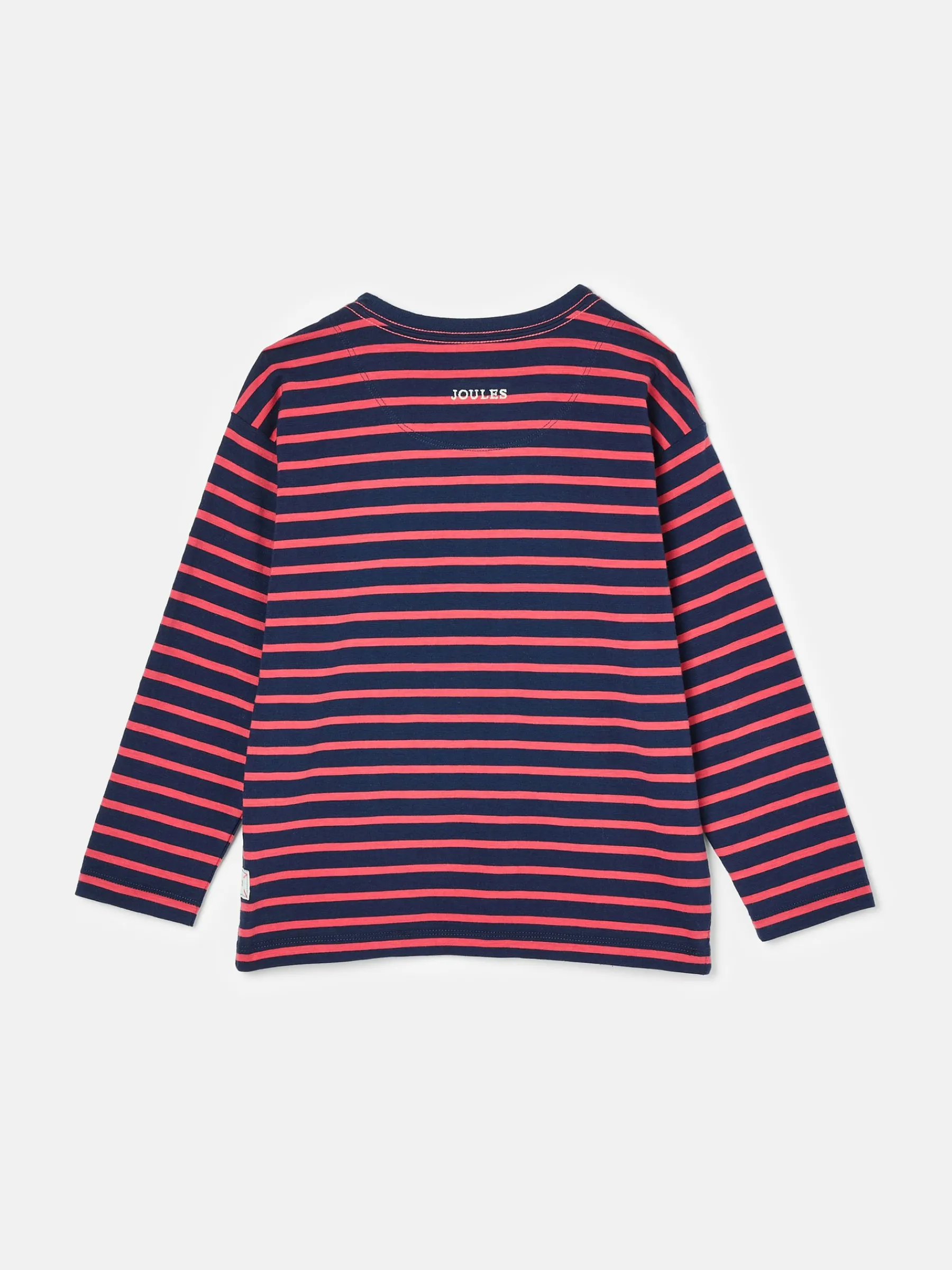 Boys' Jack Red & Navy Stripe Artwork Top<Joules Hot