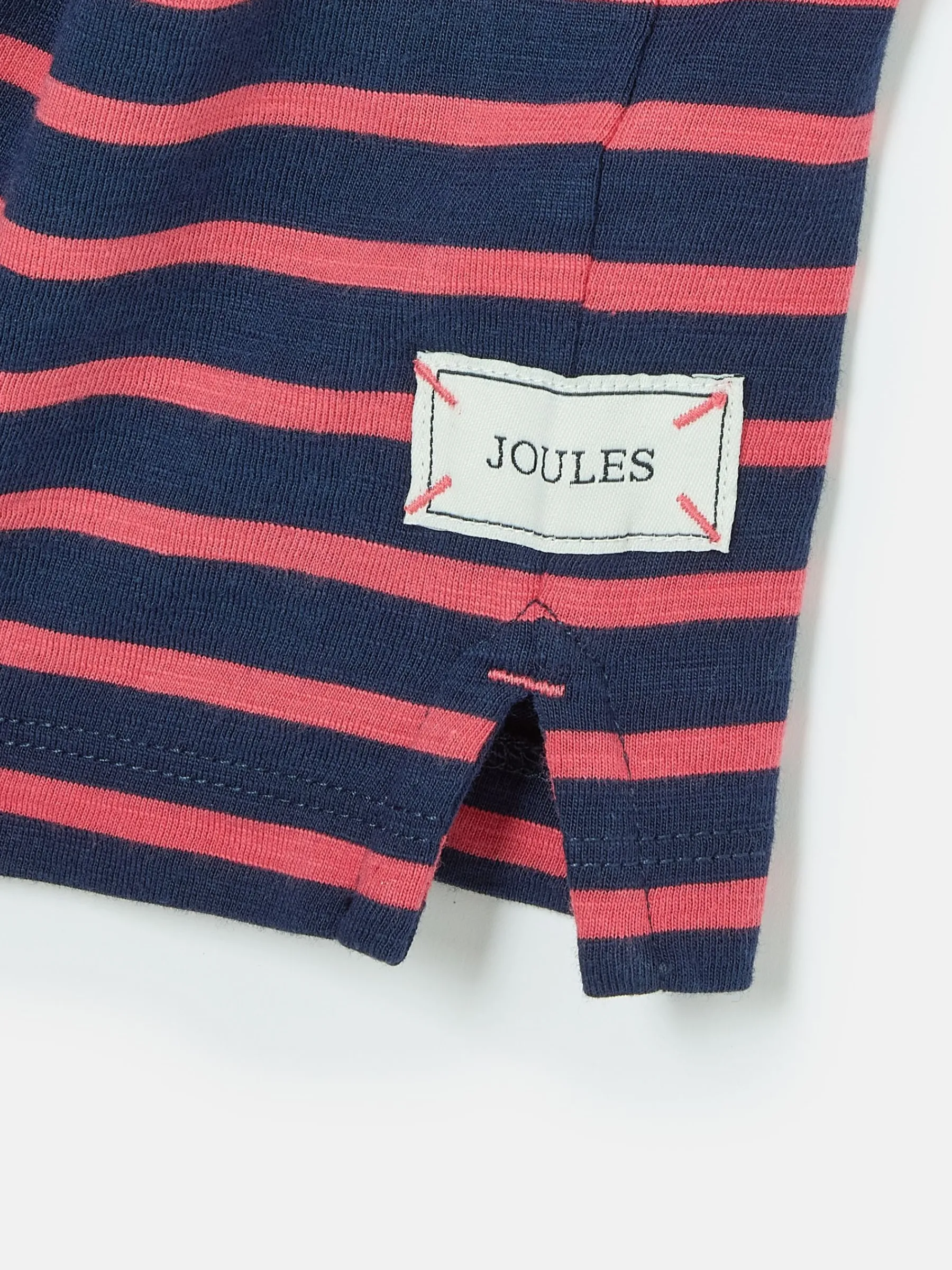 Boys' Jack Red & Navy Stripe Artwork Top<Joules Hot