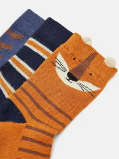 Boys' Neat Feet 3 Pack Socks<Joules Online