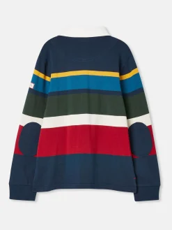 Boys' Onside Striped Cotton Rugby Shirt<Joules Online