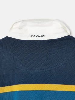 Boys' Onside Striped Cotton Rugby Shirt<Joules Online
