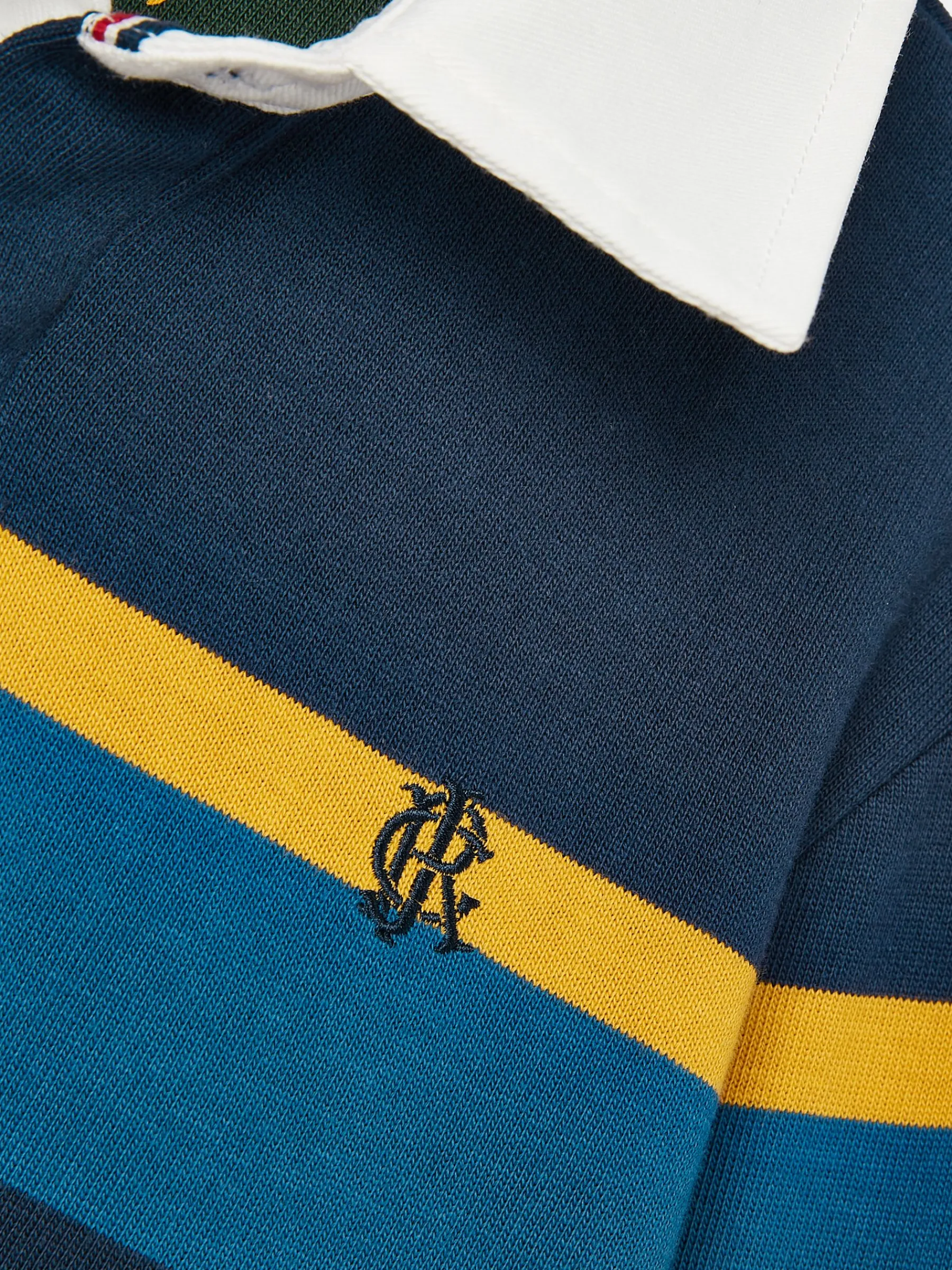 Boys' Onside Striped Cotton Rugby Shirt<Joules Online