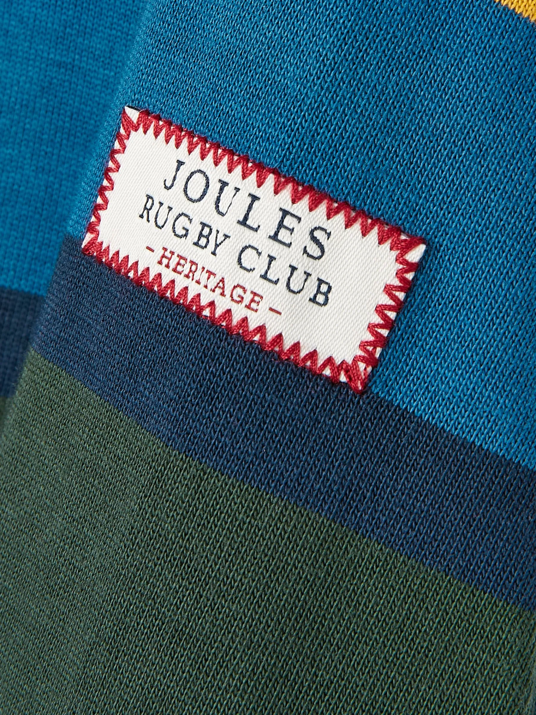 Boys' Onside Striped Cotton Rugby Shirt<Joules Online