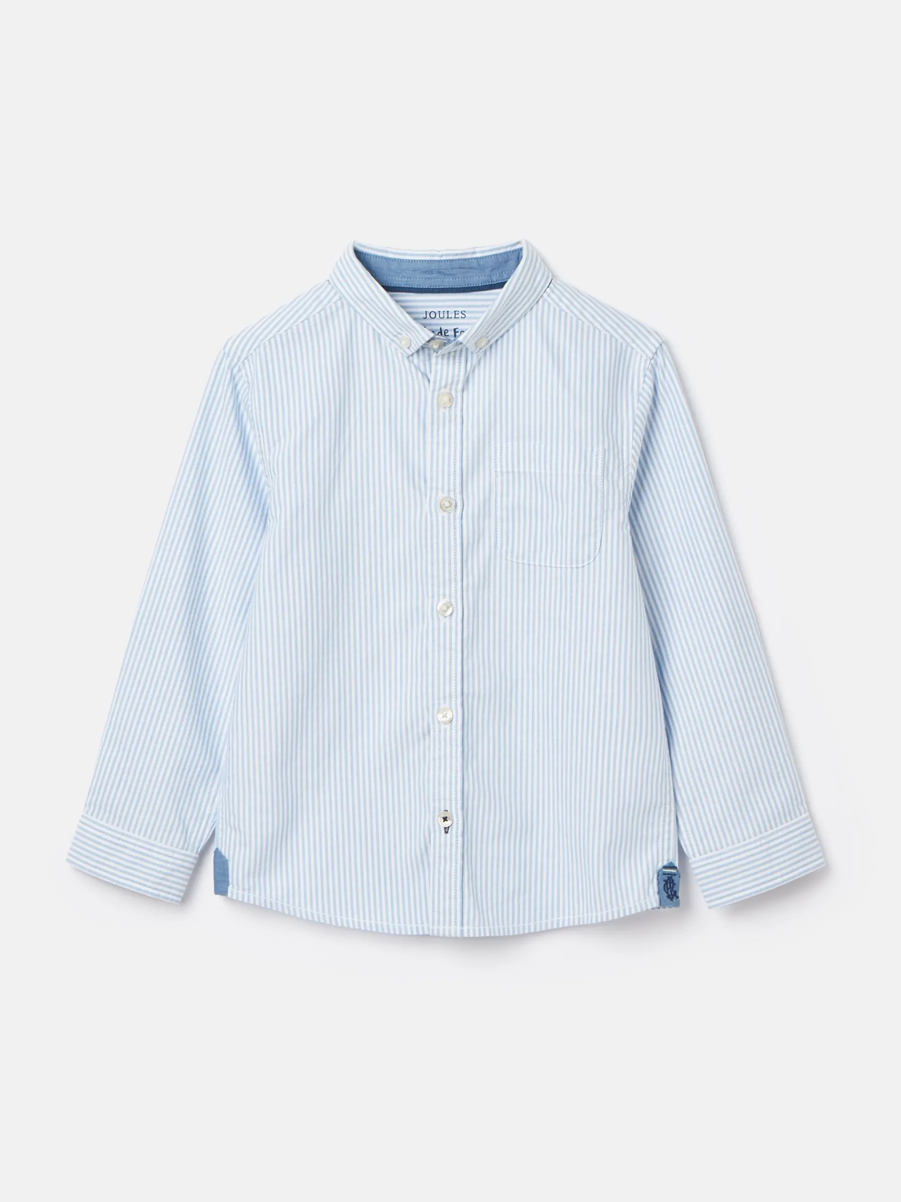 Boys' Oxford Long Sleeve Striped Oxford Shirt<Joules Best
