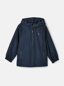 Boys' Rainwell Navy Blue Waterproof Raincoat With Hood<Joules Discount