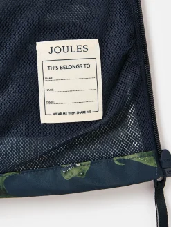 Boys' Rainwell Navy Dinosaur Waterproof Raincoat With Hood<Joules Online