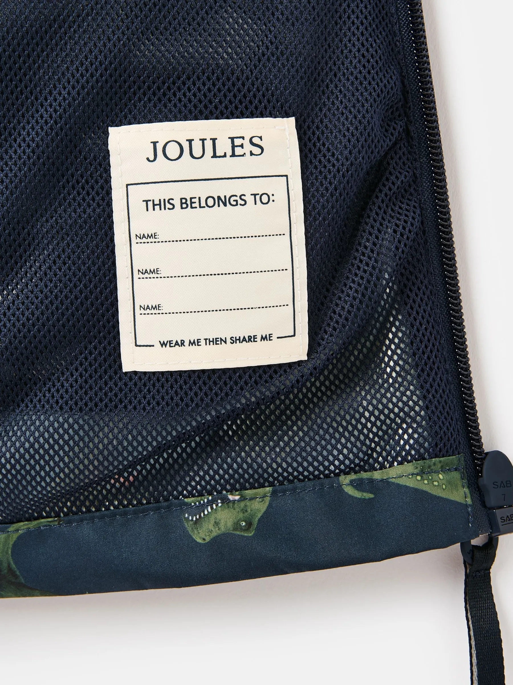 Boys' Rainwell Navy Dinosaur Waterproof Raincoat With Hood<Joules Online