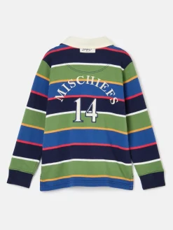 Boys' Tournament Multi Stripe Rugby Shirt<Joules Clearance