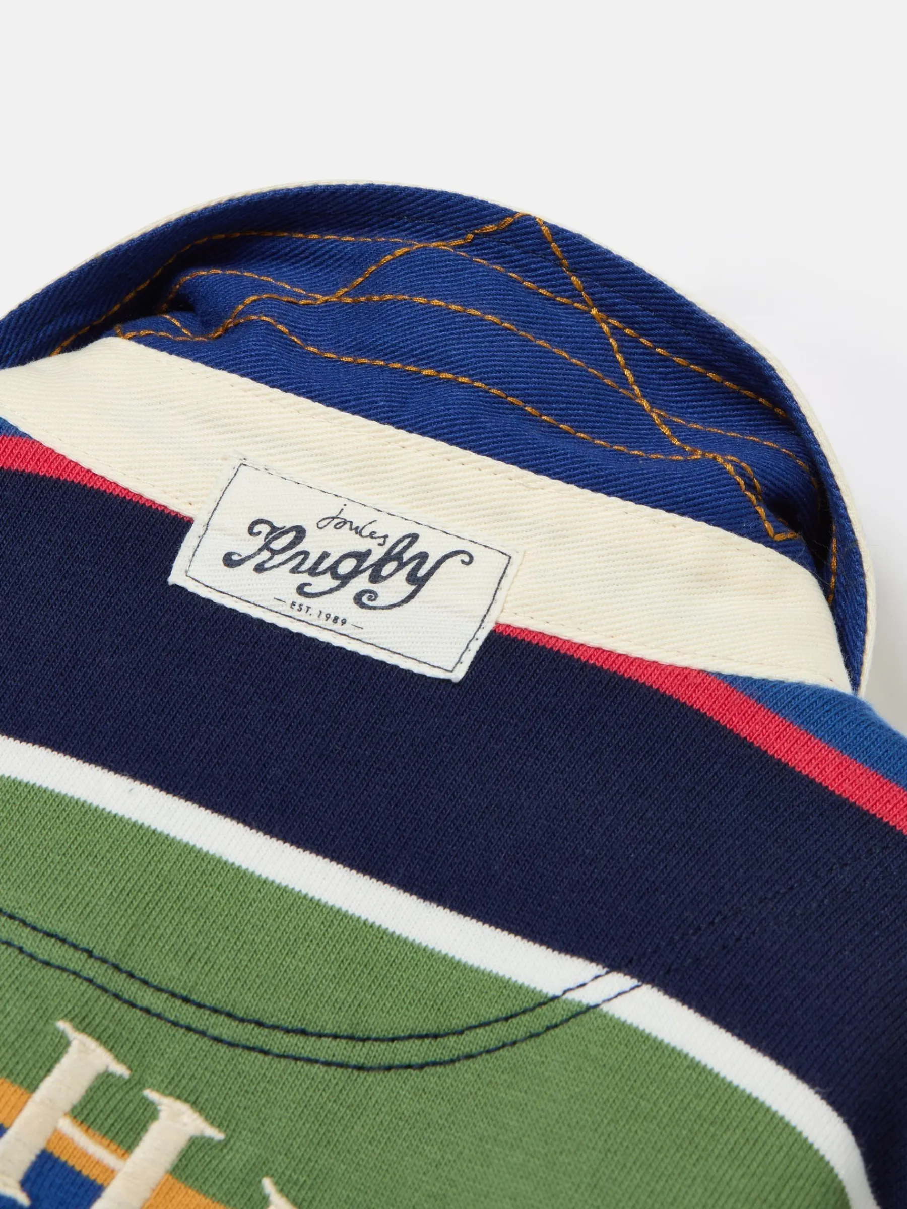 Boys' Tournament Multi Stripe Rugby Shirt<Joules Clearance
