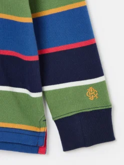 Boys' Tournament Multi Stripe Rugby Shirt<Joules Clearance